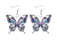 A Pair Of Heart Set Brick Earrings Personalized Peach Heart Earrings And Sparkling Silver Earrings Baking Earrings (White, One Size)