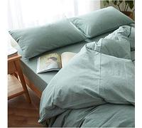 A pair of housewife pillowcases in pure cotton fabric-easy to care for, machine washable-pillowcases-50cmx80cm_Grass green