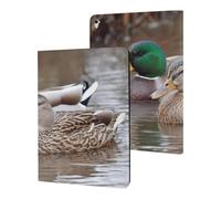 A Pair of Mallard Ducks Cute Tablet Case Compatible with iPad