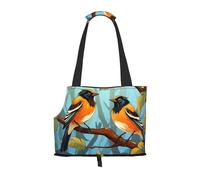 A Pair of Orioles Printed Portable Foldable pet Shoulder Bag, Suitable for Carrying Small Pets