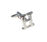 A Pair of Small/Medium Sized Personalised Alphabet Initial Letter Cufflinks Mix And Match Cufflink Perfect For Dad Groom Children Adults LETTERS SOLD AS A PAIR
