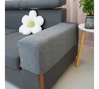 A pair of sofa armrest protectors on both sides, soft non-slip elastic furniture protectors(04)
