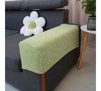 A pair of sofa armrest protectors on both sides, soft non-slip elastic furniture protectors(6#)