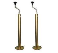 A pair of telescopic trailer prop stand corner steadies both 42mm diameter