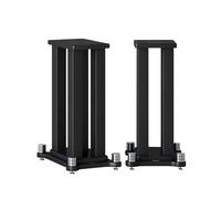 A Pair of Universal Speaker Stands, Heavy Duty Speaker Stands Holds Bookshelf Speaker Satellite Speaker Large Speaker, Vibration-Absorbing MDF Design, Holds 88lbs Speaker (80cm)
