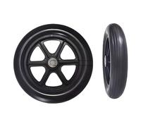 A Pair of Wheel Replacement Tire for Manual Wheelchairs, 6/7/8 Inch Front Wheel Wheelchair Accessories with Screw Rods(6in)