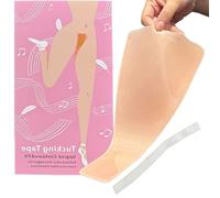 A Pair Self-adhesive Reusable Tucking Tape AVOID CAMEL TOE Gaff Alternative - for Women Transgender, Crossdressing (Black, L)