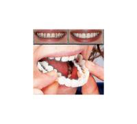 A Pair Upper Lower High Quality Denture Instant Smile Comfort Fit Flex Cosmetic Teeth Denture Teeth Top Cosmetic Veneer High Quality