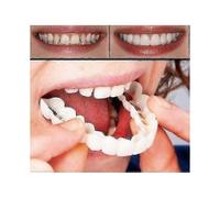 A Pair Upper & Lower High Quality Denture Instant Smile Comfort Fit Flex Cosmetic Teeth Denture Teeth Top Cosmetic Veneer High Quality