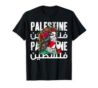 A Palestinian Girl With A Palestinian Bandana Palestine T-Shirt