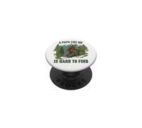 A Papa Like Me Is Hard To Find Funny Bigfoot Father's Day PopSockets Adhesive PopGrip