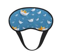 A Paper Crown Printed Sleep Black Edge Eye Mask, with Good Shading Effect, is an Ideal Choice for Travel, Meditation, Etc