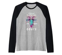 A Party Cant be Bad When You Have Goats Raglan Baseball Tee