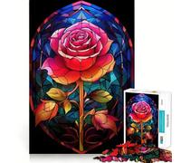 A Passionate Rose Adult Jigsaw Puzzle1000 Pieces Stress Free Premium Print Happy Challenge Xmas Fun Gift (50x75cm)