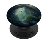 A path through the magic of the beautiful forest PopSockets Adhesive PopGrip