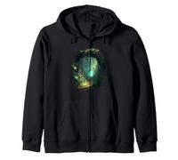 A path through the magic of the beautiful forest Zip Hoodie