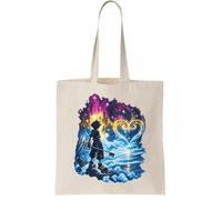 a path to the heart Canvas Tote Bag - Reusable Cotton Shopping Bag, Natural