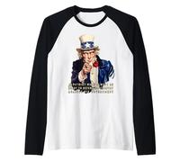 A Patriot Must Be Always Ready to Defend His Country USA Raglan Baseball Tee