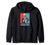 A Patriot Must Be Always Ready To Defend His Country USA Zip Hoodie