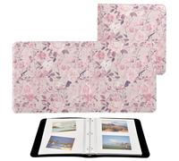 A Pattern Of Flowers in Pink Photo Albums Photobooks Self Adhesive Pages For All Size Pictures 4x6, 5x7, 6x8 Photos