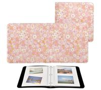 A Pattern Of Flowers in Pink Picture Album Photobooks Self Adhesive Pages For All Size Pictures 4x6, 5x7, 6x8 Photos