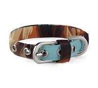 A Pattern with Horses As A Background Dog Collar with Buckle Adjustable Martingale Pet Collars Cute Female Male Puppy Collar Soft Waterproof Cat Collars for Small Medium Dogs