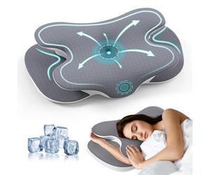 A-Pce Ergonomic Memory Foam Pillow-Orthopedic Neck Pillow,Light Gray