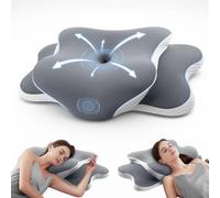 A-Pce Memory Foam Ergonomic Pillows for Sleeping, Gray