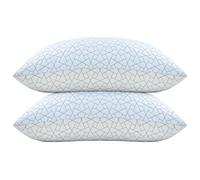 A-Pce Pillows 2 Pack (76x51cm) for All Sleepers, Hypoallergenic Microfiber-Filled Shredded Memory Foam Pillow, Adjustable Loft Hotel Pillows with Removable Pillowcase