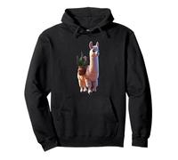 A peaceful cartoon llama Funny unisex Design Men Women Tee Pullover Hoodie