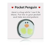 A Penguin gift, Mini Animal Hug Gift, Adorable Penguin Decorations,Hug Penguin Resin Mini Penguin Toy Gifts Cute Ornament,Gifts for Family,Friends, Lovers, Birthday, Wedding, Ceremony