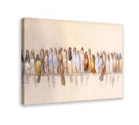 A Perch of Birds by Hector Giacomelli Canvas Art Poster And Wall Art Picture Print Modern Family Bedroom Decor Frame 24x36inch(60x90cm)