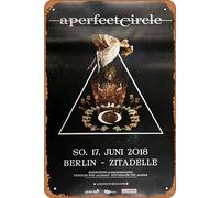 A Perfect Circle - Eat The Elephant, Berlin 2018 Metal Tin Sign Music Metal Poster Home Bar Pub Decor Wall Art Print 12 X 8 Inch