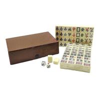 A perfect travel size mah jong game for all skill levels in a bright, sustainable mahjong set
