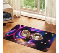 a Performer's Glow Pet Absorbent Leather Tablecloth 30x45cm with Non-Slip Rubber Base for Cats and Dogs