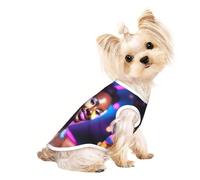 a Performer's Glow Pet Breathable Sleeveless T-shirt M for Small Dogs and Cats Soft, Lightweight, Stylish