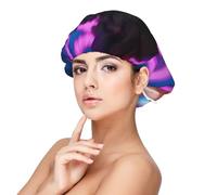 a Performer's Glow Satin Sleep Cap for Adults - Hair Protection and Comfort Black, Black, One size