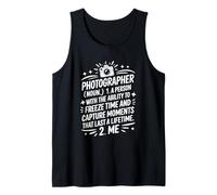 A Person with The Ability to Freeze Time, Photographer Tank Top