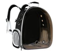 A Pet Backpack Specially Designed for Walking Cat and Dog, Sturdy and Comfortable, Perfect for Going Out with Pets (Brown Plastic Shell)