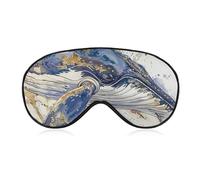A Picture of A Whale Sleep Mask for Women Men Side Sleeper Eye Cover with Adjustable Strap Soft Breathable Blackout Mask Slip-Free Deep Sleeping Travel Essentials