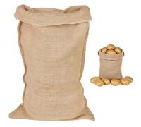 A Piece of Hessian Sack, Potato Storage and Garden Use, Burlap Sack for Root Vegetables and Compost Collection, Hessian Bags with 40 by 60 cm Dimensions