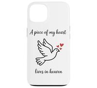 A Piece Of My Heart Lives In Heaven Dove Memorial Case for iPhone 13