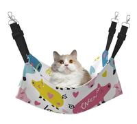 A Pig With A Heart Peach Printed Pet Hammock - Sleeping Hammock For Cats, Rabbits, Ferrets, Puppies, Small Animals