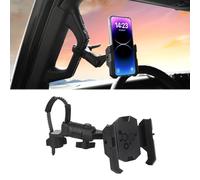 A Pillar Grab Handle Phone Mount Adjustable Direction Mobile Phone Holder Compatible with Jeep/Bronco/F-150/F-250/F-350/Chevrolet Silverado/GMC Sierra/Dodge Ram/Land Cruiser Fit for iPhone 14 15 16