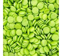A Pinch Of Bigger - Glimmer Green Confetti Cake Topper Sprinkles - 60g Edible Shimmer Cupcake Decorations - Weddings, Christenings & Halloween Parties