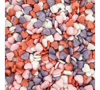 A Pinch Of - Bigger Mini Dream Glimmer Love Hearts Mix - Cake Topper Sprinkles - 60g Edible Glimmer Cupcake Decorations - Birthdays, Weddings & Romantic Celebrations