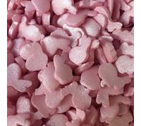 A Pinch Of - Glimmer Pink Bunnies Easter Cake Sprinkles - 25g Shimmer Cupcake Decorations Easter Bunny - Spring Cake Decorations Edible - Bunny Rabbit Pink Sprinkles Cupcake Toppers Edible