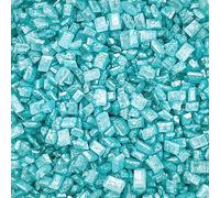A Pinch Of - Glimmer Sugar Turquoise - Mini Pouch - 30g - Edible Cake Topper Sprinkles for Birthday Parties - Crystal Cake Decorations