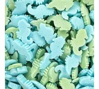 A Pinch Of - Mermaid Green and Turquoise Seahorse Cake Topper Sprinkles - 25g Edible Matt Vegan Cupcake Decorations - Weddings, Christenings & Parties
