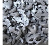 A Pinch Of - Mermaid Silver Anchors Cake Topper Sprinkles - 25g Edible Glimmer Cupcake Decorations - Weddings, Christenings & Parties